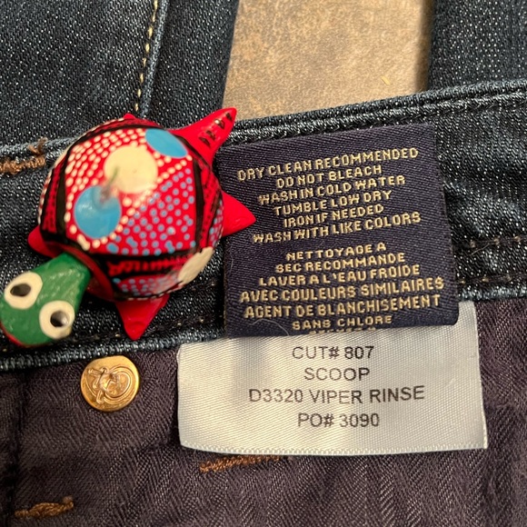 🌺 Fidelity Dark Blue Jeans Straight Leg 5 Pocket EUC Women’s Size 27. - Picture 6 of 15